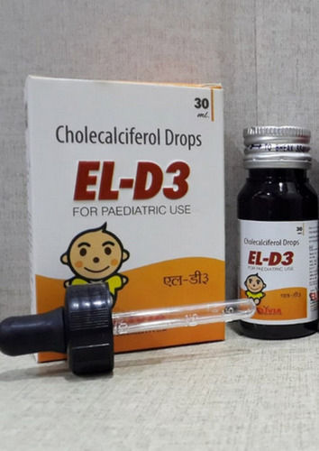 El-D3 Cholecalciferol Pediatric Oral Drops, 30 Ml Dosage Form: Liquid