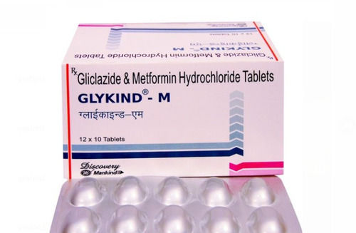 Gliclazide And Metformin Hydrochloride 12 X 10 Tablets General Medicines