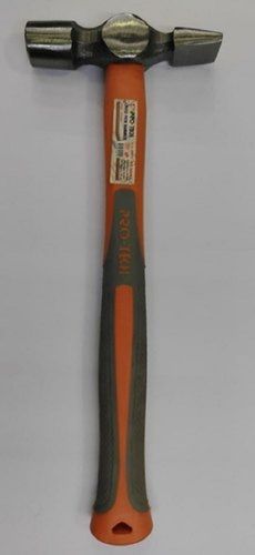 Iron Orange And Grey Color Cross Pein Hammer With Fiber Handle Handle Material: Fiberglass