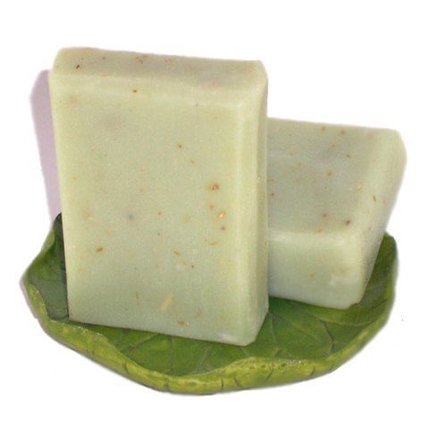 Off White Natural Square Shape Solid Handmade Herbal Soap
