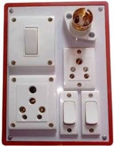 Pack Of 1 White Colour Electric Fiber Board With Power Socket And Switch Application: Used In Home