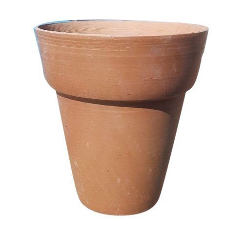 Strong Cylindrical Shape Customized Size Clay Flower Pot