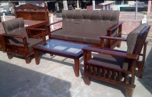 Termite Resistance And Long Durable Solid Strong Comfortable Wooden Sofa Set