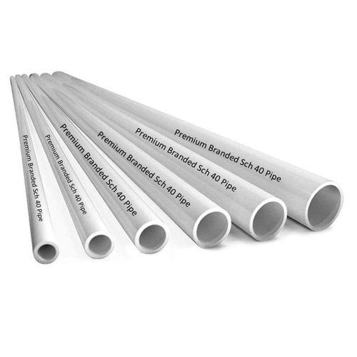 Long Lasting Strong Durable Round White PVC Plastic Pipe