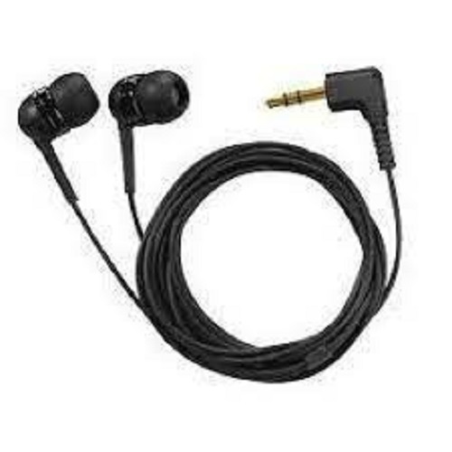 1.5 Meter Length Black Rubber Wired Headphones - PVC Material, Black Color | Closed-Back Design, Comfortable Earcups, Microphone with Volume Control
