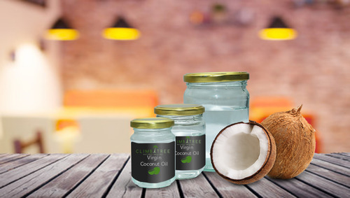 सामान्य स्वस्थ विटामिन और खनिज से भरपूर खुशबूदार और स्वादिष्ट नारियल का तेल