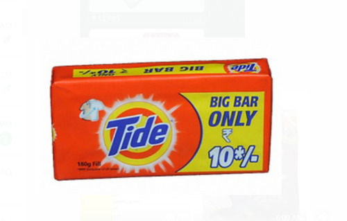 White 5 Inch Size Jasmine Perfume Tide Soap Big Bar For Clothing With 150 Gram Packet Pack