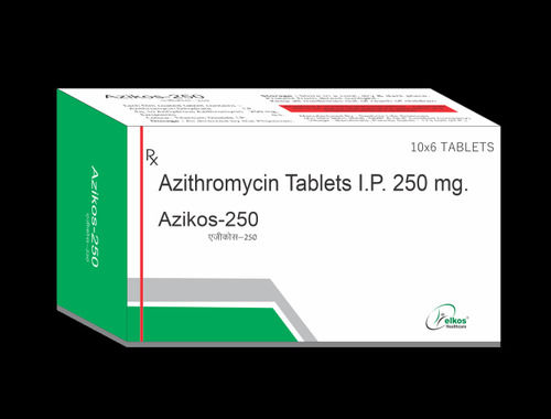 Azikos 250 Mg Azithromycin Tablet , 10 x 6 Tab