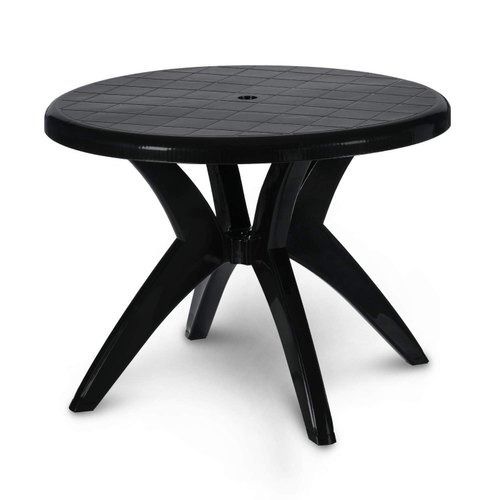  काला चमकदार टिकाऊ और आकर्षक आधुनिक PVC प्लास्टिक डाइनिंग टेबल