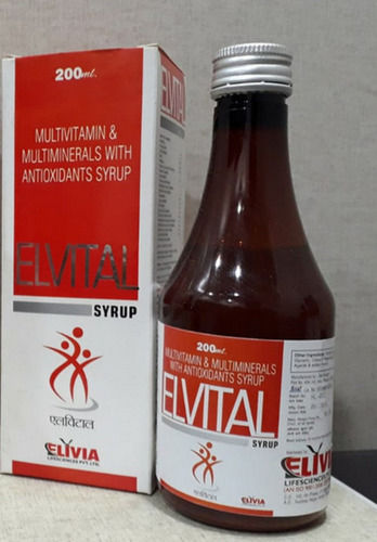 एंटीऑक्सीडेंट सिरप के साथ Elvital-l मल्टीविटामिन और मल्टीमिनरल्स, 200ml