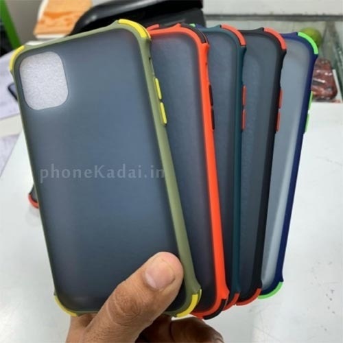 मल्टीकलर पीवीसी मटेरियल टाइप स्मोक कलर बटन मोबाइल फोन कवर