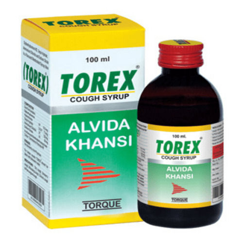 Torque Khansi Alvida Torex Cough Syrup100 Ml Packaging Bottle