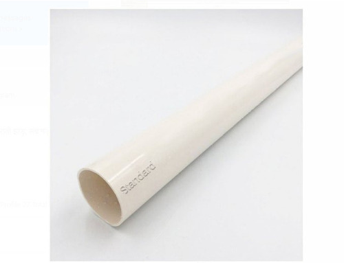 2 Inch Size 1.5 Mm Thickness Round Shape White PVC Electrical Conduit Standard Pipe - PVC Material, 6 Feet Length, Smooth Finish, 30 Amp Capacity