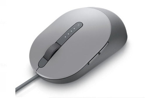 Abs Plastic Body Usb Interface Type Dell Laser Wired Grey Mouse