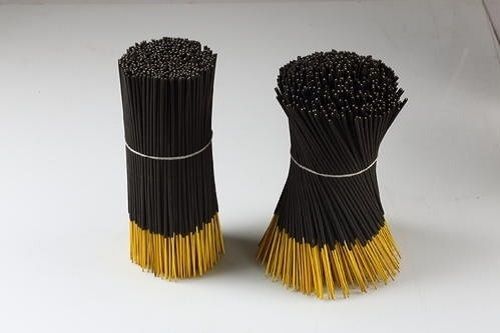 Black And Yellow Round 8 Inch Length And 20 Minutes Burning Time Charcoal Incense Stick Diameter: 2 Millimeter (Mm)