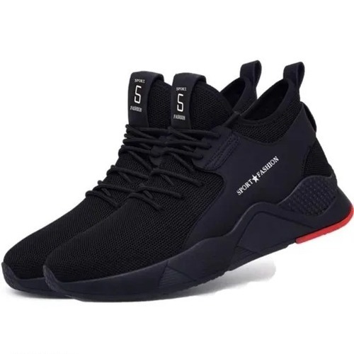 काले रंग के स्पोर्ट्स फैशन कैज़ुअल वियर और आरामदायक हल्के पुरुषों के जूते