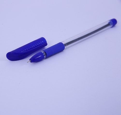 Blue Comfortable Writing Refillable Body Material Plastic Ball Pen For Home And Office