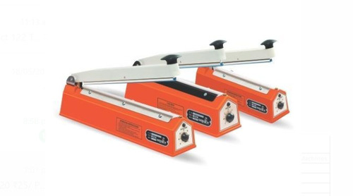 मैनुअल हैवी ड्यूटी 220 वोल्ट ऑरेंज और व्हाइट हैंड ऑपरेटेड पाउच सीलिंग मशीन