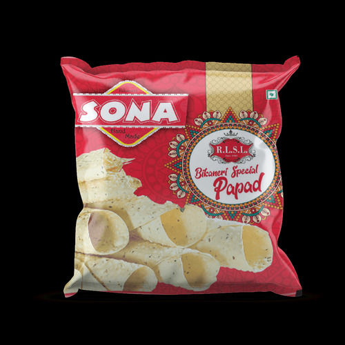 Hygienically Processed Crispy And Crunchy Delicious Taste Yellow Papad