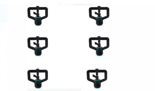 Pack Of 6 Pieces Black Colour Plastic Micro Sprinkler Use For Agricultural Diameter: 6.5  Centimeter (Cm)