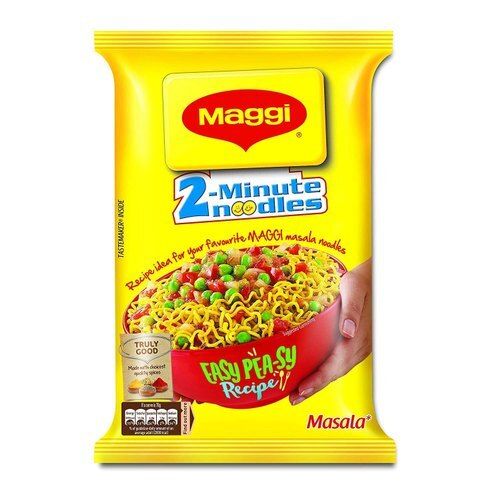 Plastic Packet Iodised Salt Maggi Masala Noodles, Packaging Size: 70G