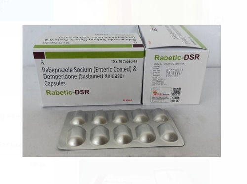 Rabetic-Dsr Rabeprazole Sodium And Domperidone Sustained Release Capsules Packaging Size 10 X 10 Tablets 