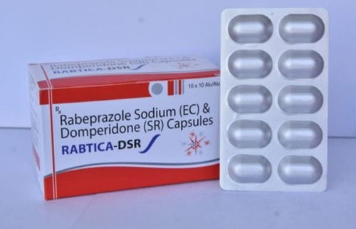 Rabtica-Dsr Rabeprazole Sodium And Domperidone Capsules Pack Of 10x10 Capsules 