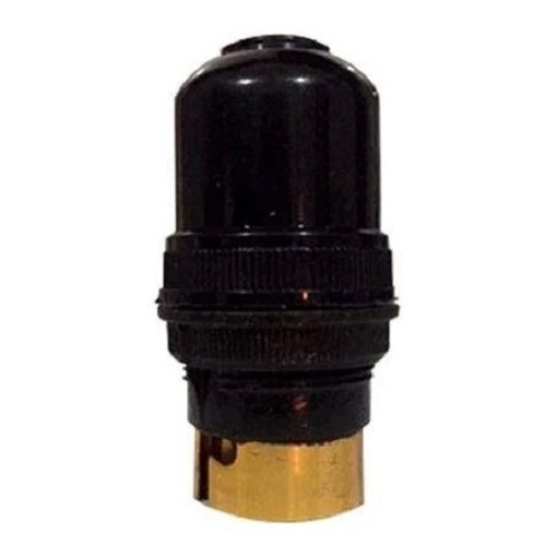 Black And Golden Plastic Material Round Shape Electric Bulb Holder For Home Input Voltage: 220 Volt (V)