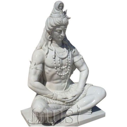 White Maha Shivaji Adiyogi Statue