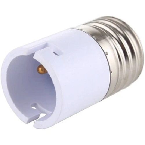 Pvc Silver And White Light Bulb Converter Adapter Socket Lamp Holder For Industrial Use