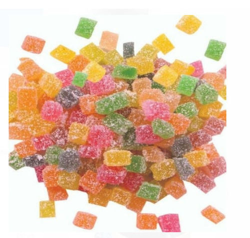 Sweet And Delicious Taste Cube Shape Colourful Fruit Jelly Candy For Children Fat Contains (%): 10 Grams (G)