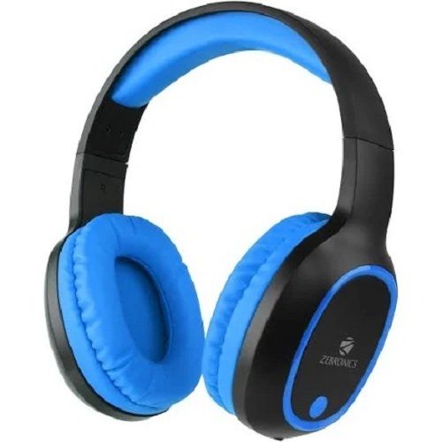 Wireless Zebronics Zeb Thunder Black And Blue Colour Design Bluetooth Headset Battery Backup: 8 Hours