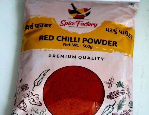 100% Pure And Organic Spice Factory Red Chilly Powder, 500 G, Packets