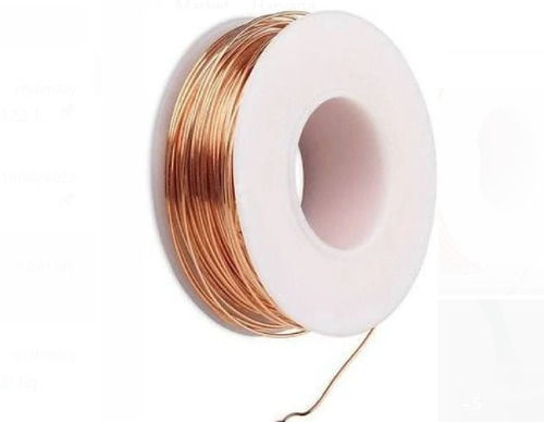 25 Meter Length 5mm Diameter Golden Bare Copper Wire