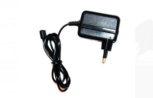 चार्जिंग के लिए ब्लैक एबीएस प्लास्टिक और रबर मटेरियल मोबाइल ट्रैवल चार्जर, 1 मीटर