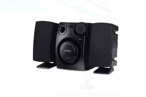 Black 2.1 Channel 16 Watt Stereo Sound Wired Intex Computer Speaker