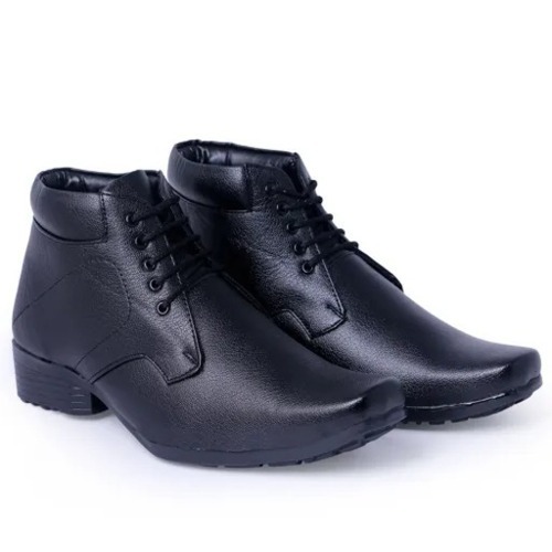 काले रंग के ट्रेंडी फैशन कैज़ुअल वियर आरामदायक पुरुषों के लेदर शूज़ इनसोल का मटीरियल: रबर