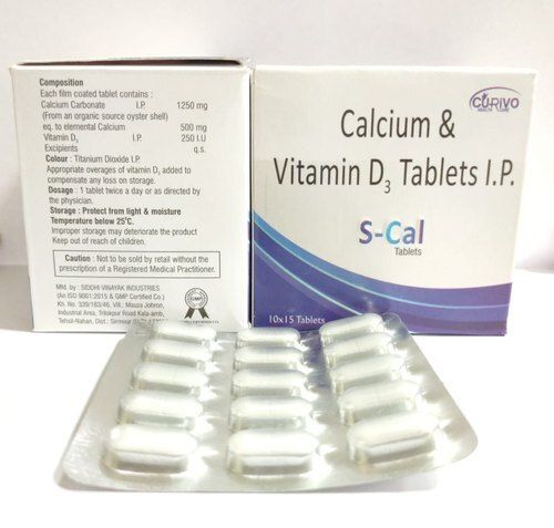 Calcium And Vitamin D3 S-Cal Tablets  Efficacy: Promote Nutrition