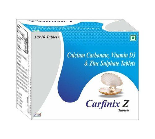 Calcium Carbonate, Vitamin D3 And Zinc Sulphate Carfinix Z Tablets