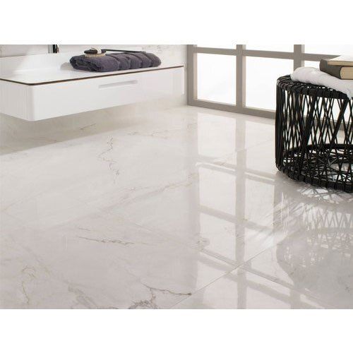 White Ceramic Floor Tiles