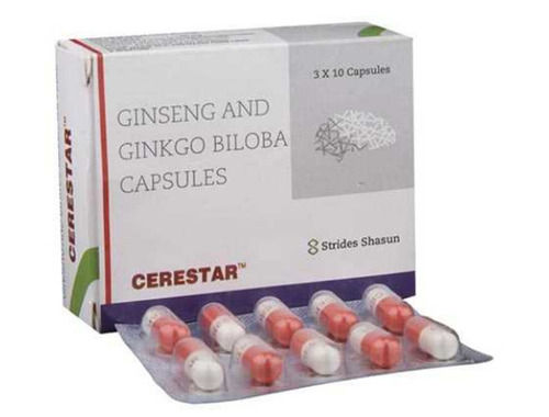 Ginseng And Ginkgo Biloba Capsules, Pack Of 3x10 Tablets 