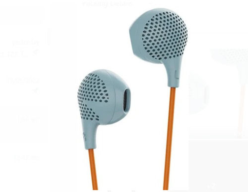 Grey And Orange Colour Boat Bassheads 104 Wired Earphone For Music, Calling