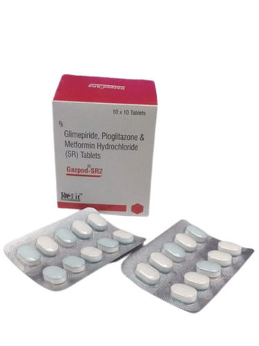 Gtimepiride, Pioglitazone And Metformin Hydrochloride Tablets Gazpod-Sr2 Age Group: 0-10