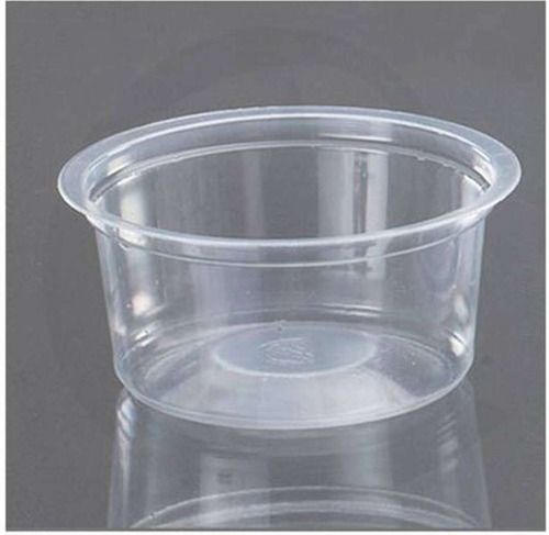 Heat And Cold Resistant Transparent Plastic Plain Round Disposable Cup