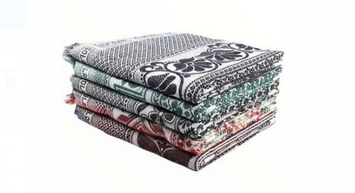 Multicolor Multi Color Rectangle Printed And Heavy Cotton Single Bed Bedsheet For Home 