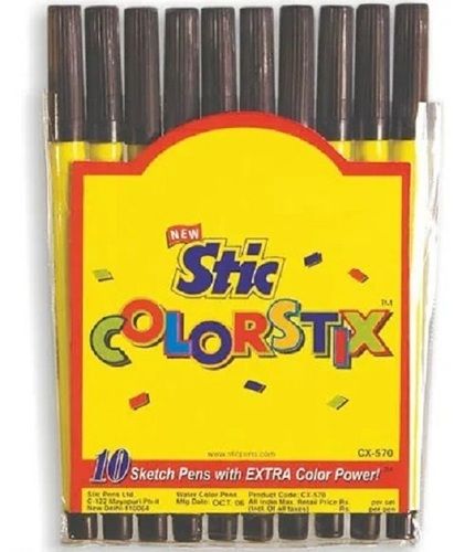 Contain High Self Life Plastic Water Color Sketch Pens, Packaging Type: 12  Piece/packet, For Drawing Purpose Color Pink, Gree, Red, Orange, Bule,  Yellow, Light Green, Black, at Best Price in Madhubani