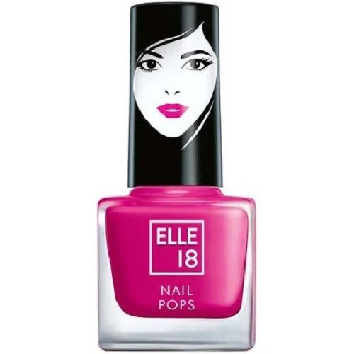 Pink Shade Water Proof And Long Lasting Elle 18 Nail With 5 Ml Box Pack  Ingredients: Chemical