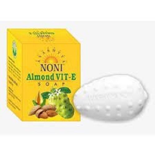 Pack Of 80 Gram Oval Shape White Almond And Vitamin E Bath Soap