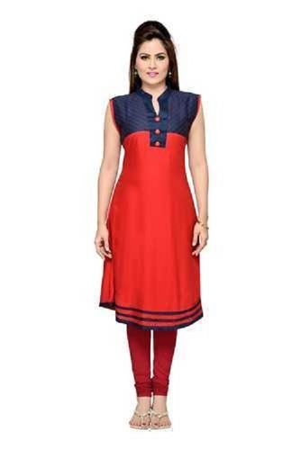 Red Blue Colour And Ladies Kurta 