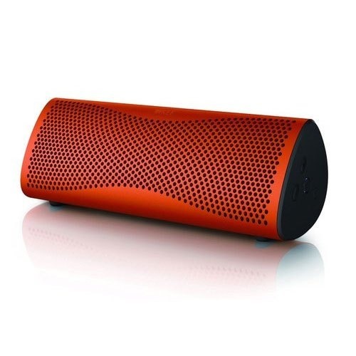 500 Gm Weight Round Shape Black And Red Orange Colour Portable Bluetooth Speaker Usage: Mobile Phone